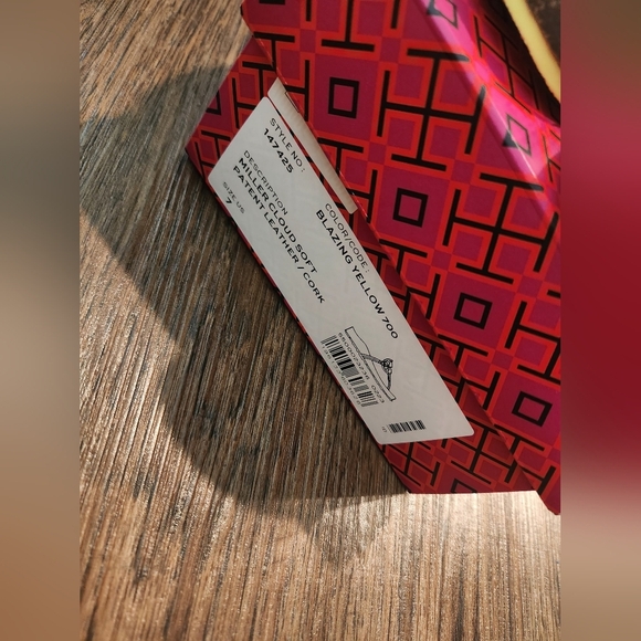 NIB Tory Burch Miller Cloud Soft Patent leather And Cork Sandal - Picture 2 of 6